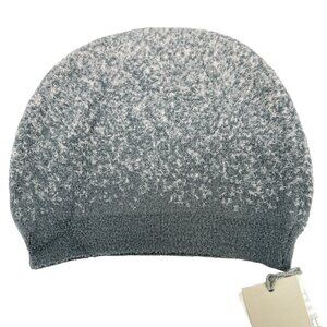 Barefoot Dreams CozyChic Lite Confetti Beanie Hat Smokey Green-Fog Gray NWT